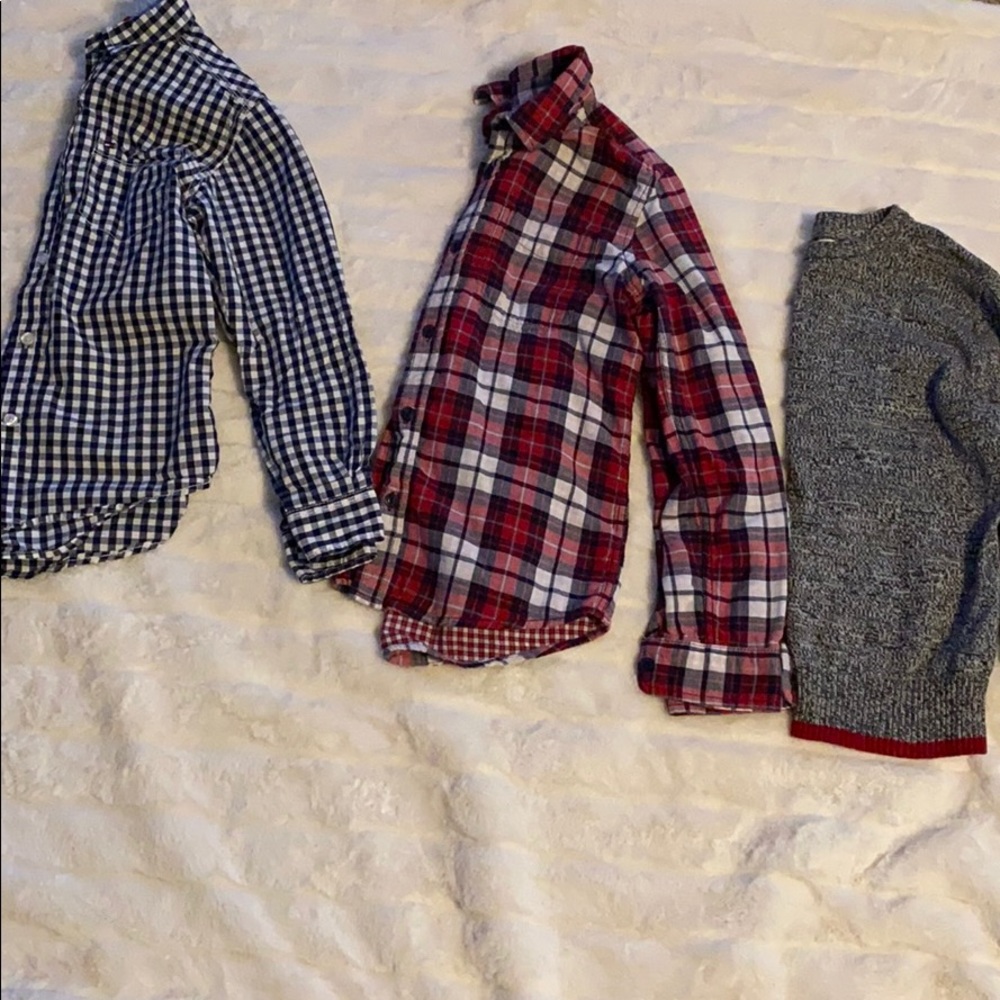 Long sleeve dress shirts youth size 3 short bundle